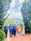Lễ dâng hương viếng các liệt sĩ tại Đài tưởng niệm TNXP ngành giao thông vận tải nhân dịp kỷ niệm 77 năm Ngày thương binh liệt sĩ (27/7/1947 – 27/7/2024)
